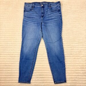 American Eagle Next Level Stretch Skinny Jeans Womens 20 Regular Medium Wash